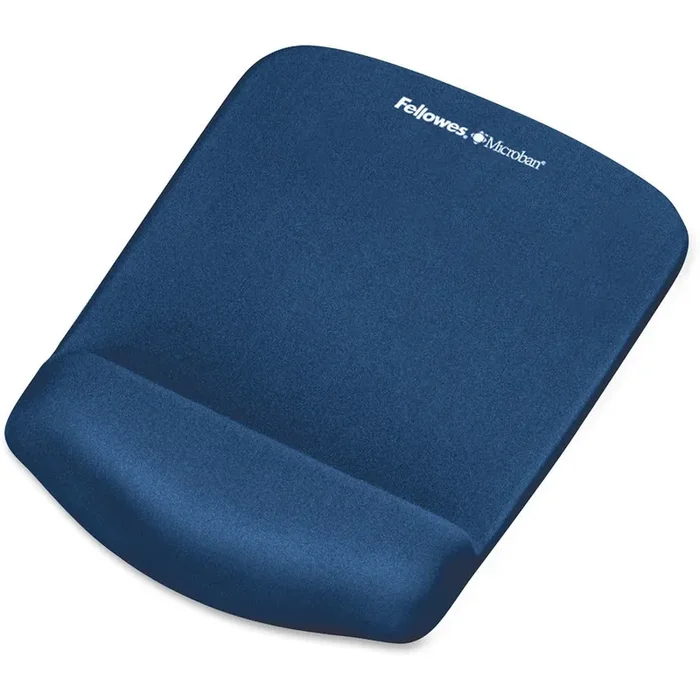 Fellowes Plushtouch Trade; Mouse Pad Wrist Rest With Microban – Blue