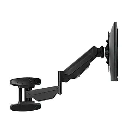 Fellowes® Single Arm Wall Mount For Monitors/TVs Up To 42″, 18 13/16″H x 8 7/8″W x 20 1/4″D, Black, 8043501