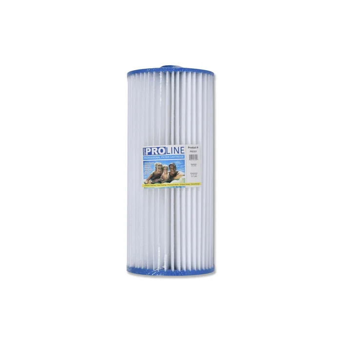Filter Cartridge Diameter: 8-1/2″, Length: 7″, Top: male slip fitting, Bottom: 2.2″ Open 30Sq. Ft. by ProLine