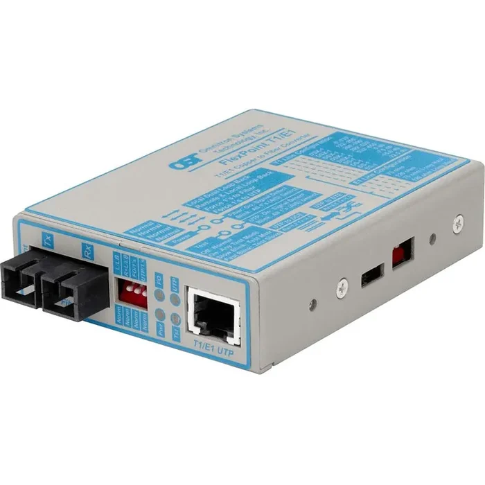 Flexpoint T1/E1 Fiber Media Converter Rj48 Sc Single-Mode 30Km 4471-0