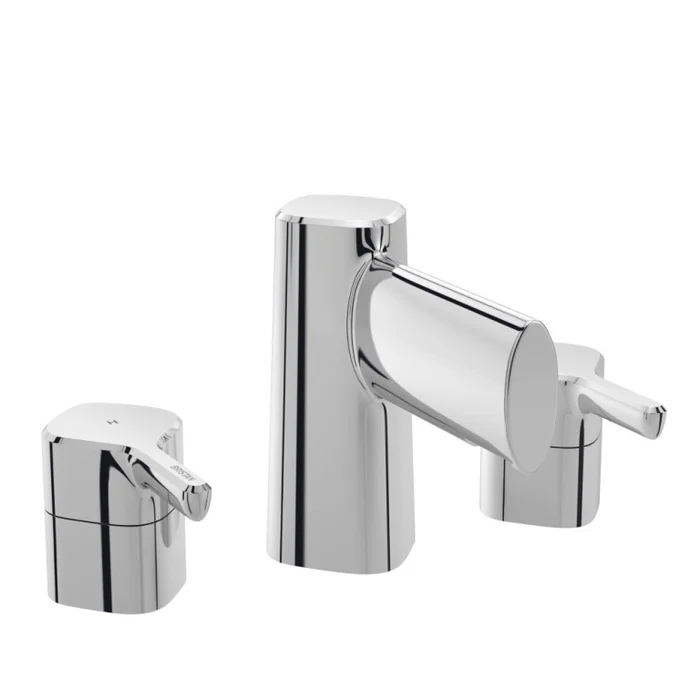 Flute 3 Hole Bath Filler Chrome