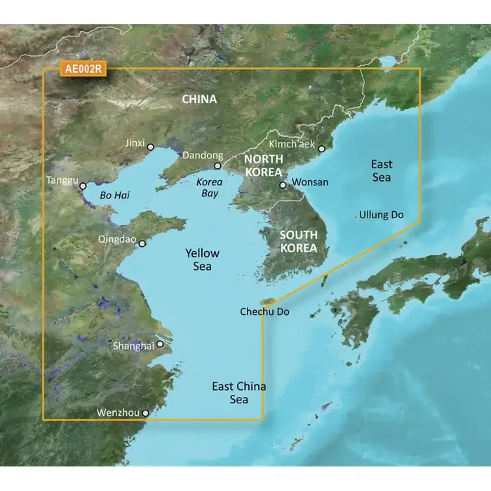 Garmin BlueChart® g3 HD – HXAE002R – Yellow Sea – microSD™/SD™