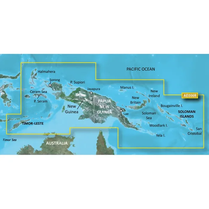Garmin BlueChart® g3 HD – HXAE006R – Timor Leste/New Guinea – microSD™/SD™