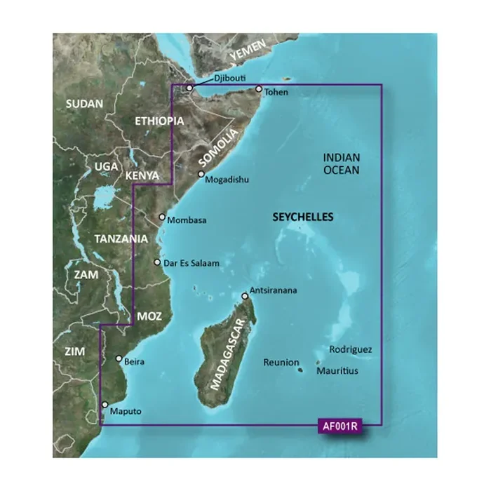 Garmin BlueChart® g3 HD – HXAF001R – Eastern Africa – microSD™/SD™
