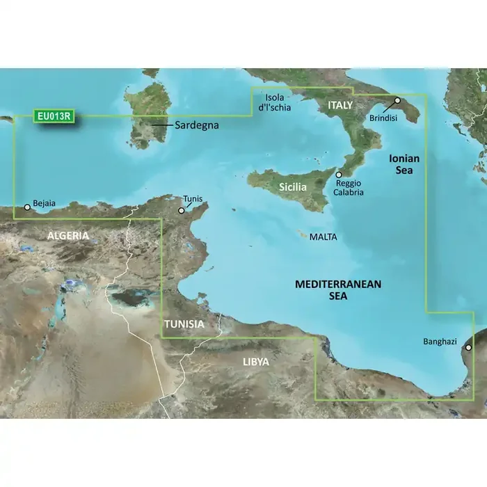 Garmin BlueChart® g3 HD – HXEU013R – Italy Southwest & Tunisia – microSD™/SD™
