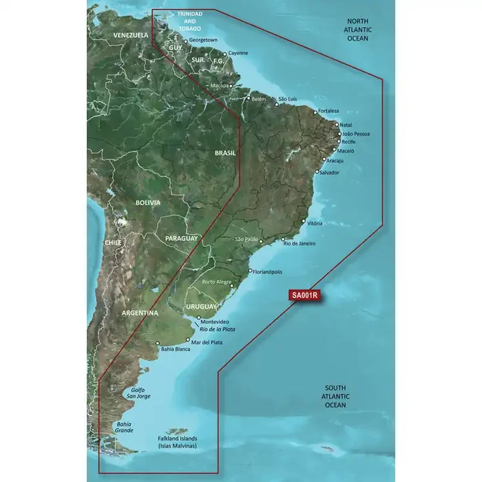 Garmin BlueChart® g3 HD – HXSA001R – South America East Coast – microSD™/SD™