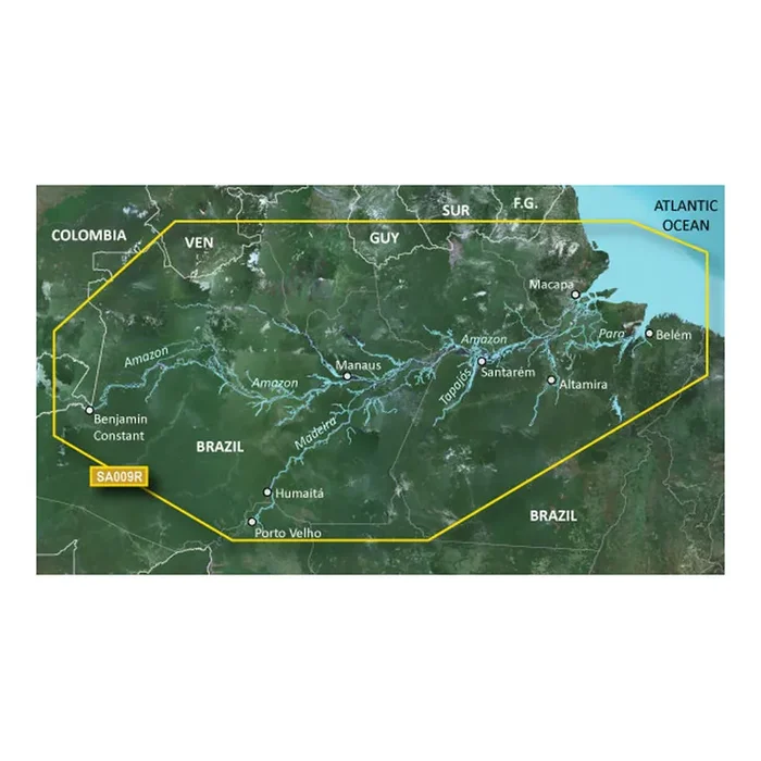 Garmin BlueChart® g3 HD – HXSA009R – Amazon River – microSD™/SD™