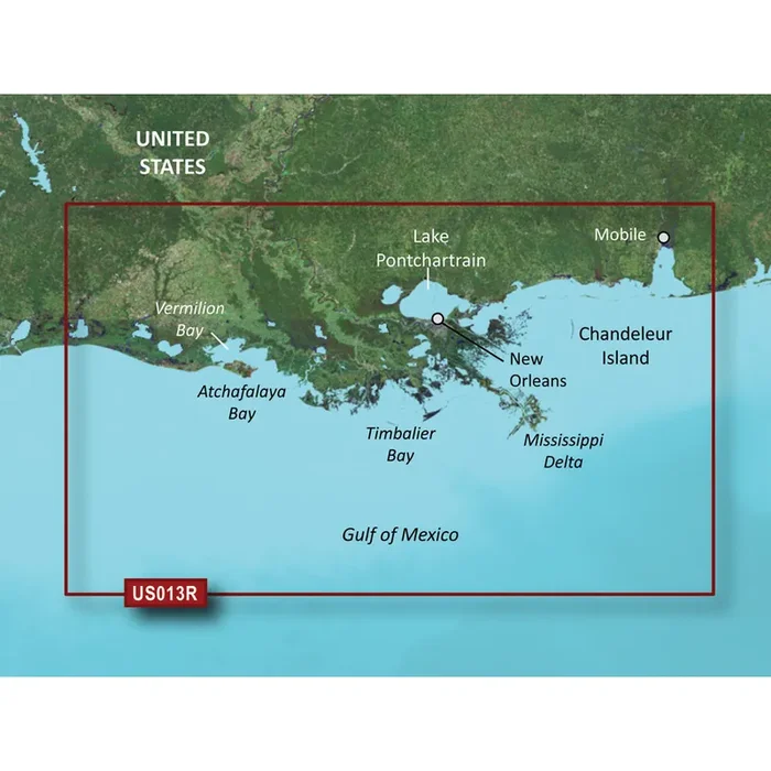 Garmin BlueChart® g3 Vision® HD – VUS013R – Mobile – Lake Charles – microSD™/SD™