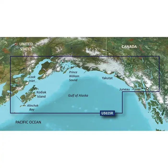 Garmin BlueChart® g3 Vision® HD – VUS025R – Anchorage – Juneau – microSD™/SD™