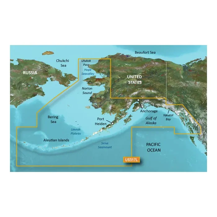 Garmin BlueChart® g3 Vision® HD – VUS517L – Alaska South – microSD™/SD™
