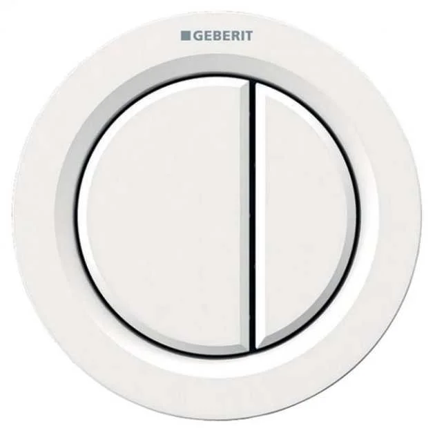 Geberit Type01 Pneumatic Concealed Cistern Dual Flush Button Plate – W