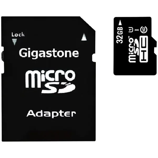 Gigastone GS-2IN1600X32GB-R Camera Plus 32-GB UHS-I U1 A1 Class 10 microSD Card