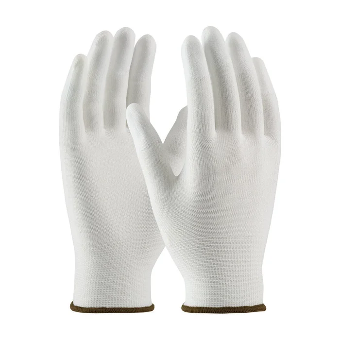 Gloves White CleanTeam Seamless Nylon Clean Environment Large 12 Pairs of Gloves 99-126/L