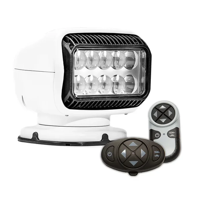 Golight Radioray GT Series Permanent Mount – White LED – Wireless Handheld & Wireless Dash Mount Remotes