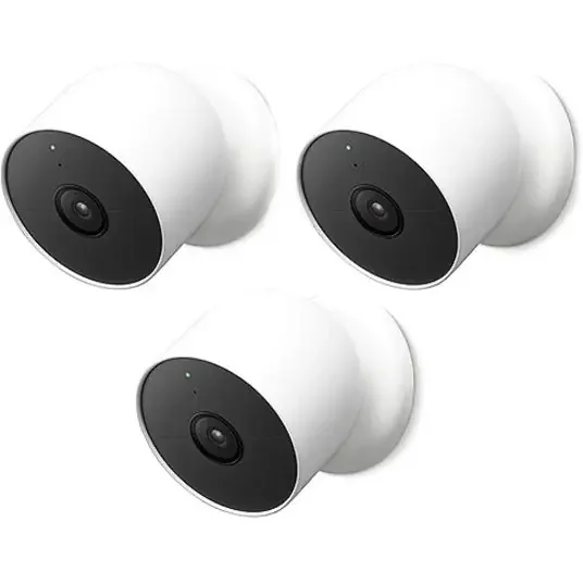 Google Nest Nest Cam 2 Megapixel Outdoor Full HD Network Camera – Color – 3 Pack