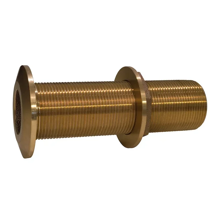 GROCO 1-1/4″ Bronze Extra Long Thru-Hull Fitting w/Nut