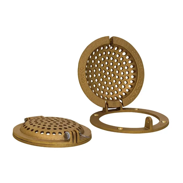 GROCO Bronze Round Hull Strainer w/Access Door f/Up To 1″ Thru-Hull