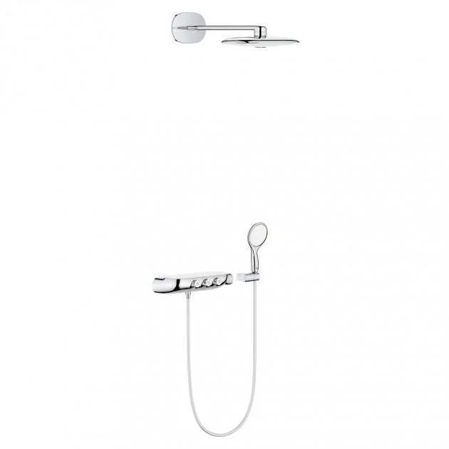 Grohe Rainshower Thermostat Concealed Duo Fixed Head Mixer Shower with