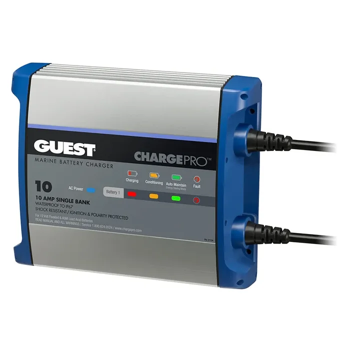 Guest On-Board Battery Charger 10A / 12V – 1 Bank – 120V Input