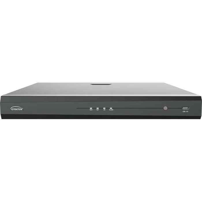 Gyration 16-Channel Network Video Recorder With PoE, TAA-Compliant – 20 TB HDD