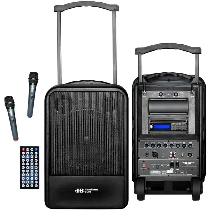 Hamilton Buhl High Quality PA System – DVD/CD/MP3 Bluetooth® and Wireless Handheld