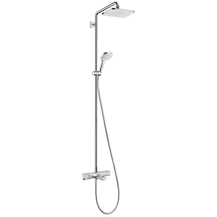 Hansgrohe Croma E Chrome 280 1Jet Showerpipe with Bath Thermostatic