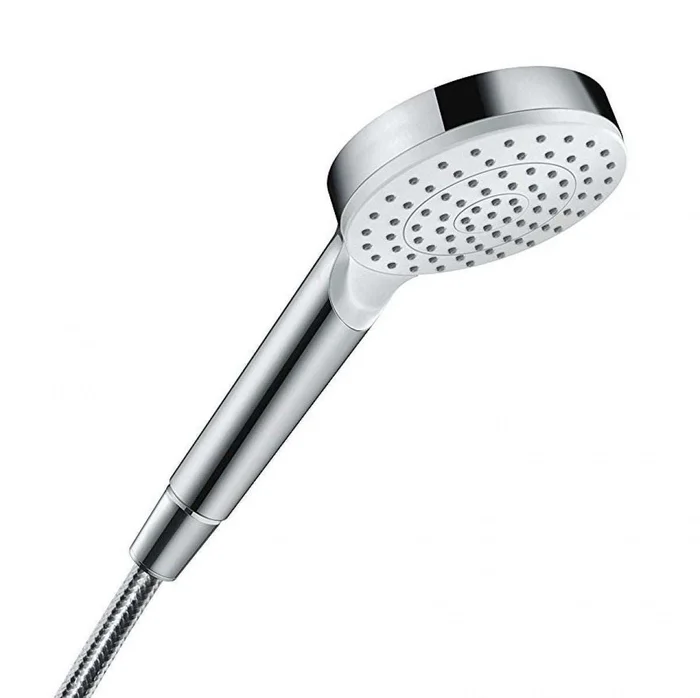 Hansgrohe Crometta Hand Shower 100 1jet – White/Chrome – 26331400