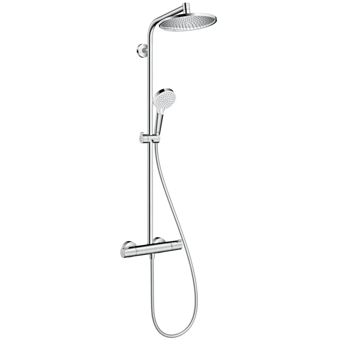 Hansgrohe Crometta S Chrome 240 1jet EcoSmart With Thermostatic Shower Mixer