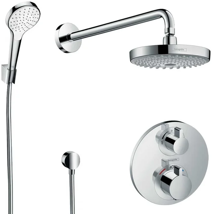 Hansgrohe Design Concealed Chrome Showerset Croma Select S / Ecostat S Thermostatic