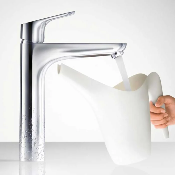 Hansgrohe Focus Chrome Single Lever Basin Mixer Tap 190 Without Waste