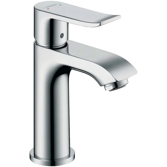 Hansgrohe Metris Chrome Single Lever Basin Mixer Tap 100 With Pop-Up Waste
