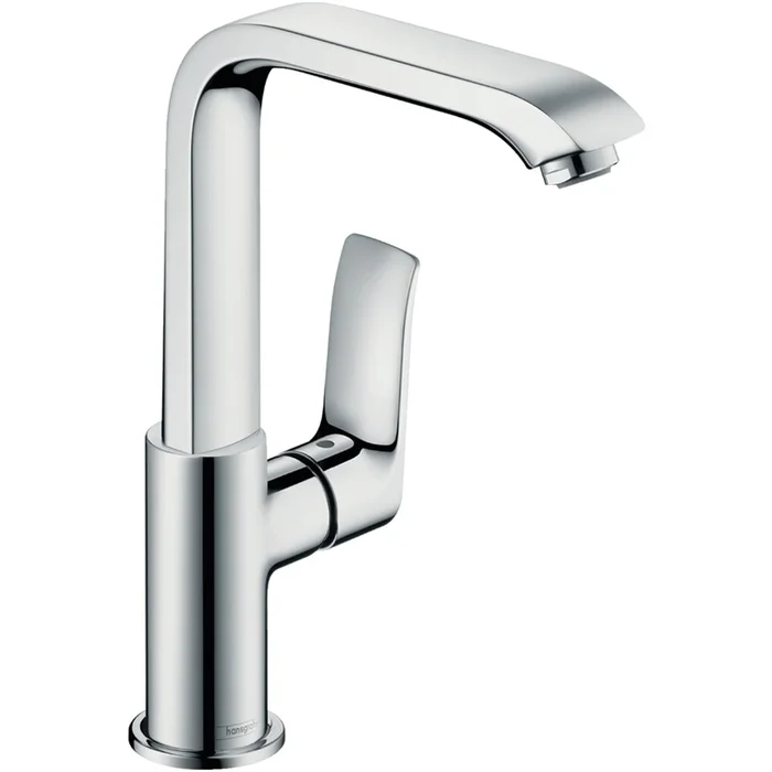 Hansgrohe Metris Chrome Single Lever Basin Mixer Tap 230 With Push-Waste