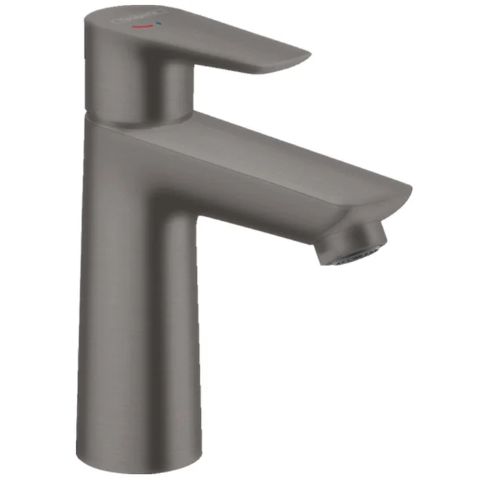 Hansgrohe Talis E Brushed Black Chrome CoolStart Basin Mixer Tap 110 With Pop-Up Waste