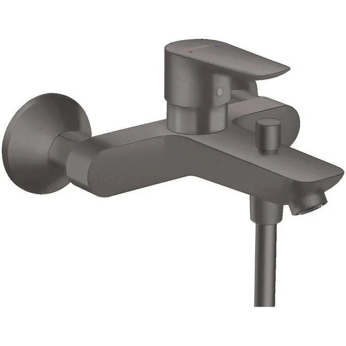 Hansgrohe Talis E Brushed Black Chrome Single Lever Manual Bath Shower Mixer Tap