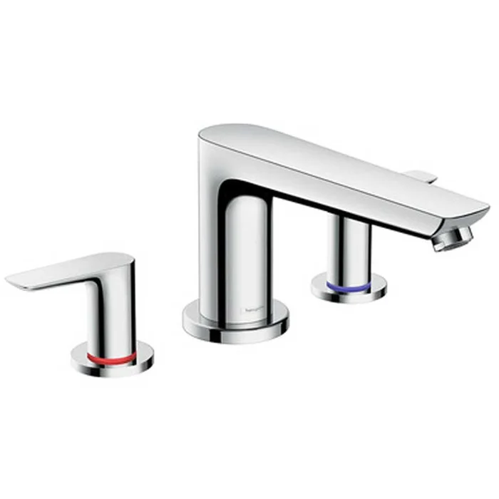 Hansgrohe Talis E Chrome 3-Hole Rim-Mounted Bath Mixer Tap