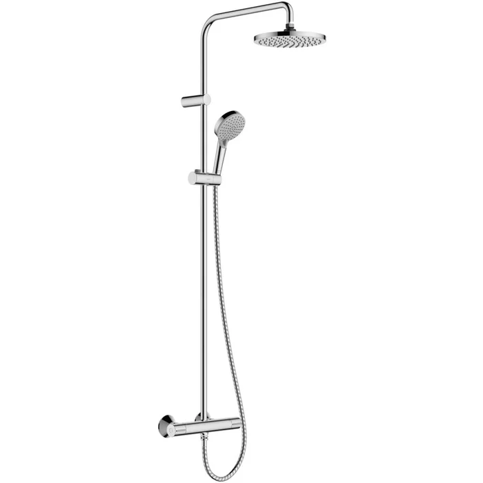 Hansgrohe Vernis Blend Chrome 200 1Jet Showerpipe with Thermostat
