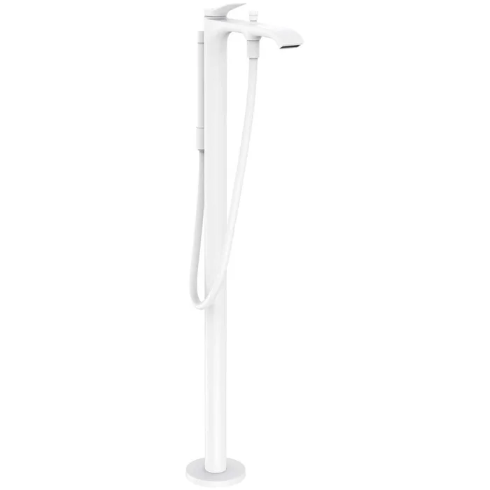Hansgrohe Vivenis Matt White Single Lever Floor-Standing Bath Mixer Tap