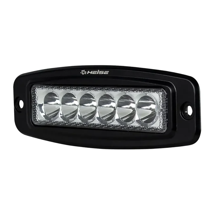 HEISE 6 LED Single Row Driving Light – Flush Mount