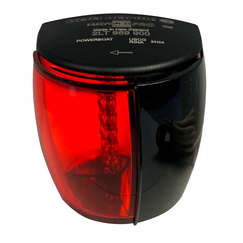 Hella Marine NaviLED PRO Port Navigation Lamp – Black – 2NM [017460101]