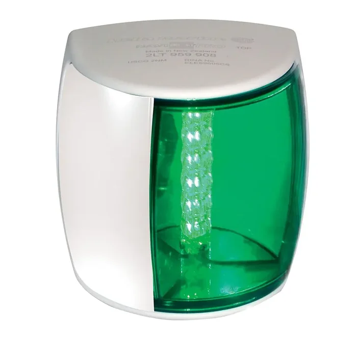 Hella Marine NaviLED PRO Starboard Navigation Lamp – 3nm – Green Lens/White Housing