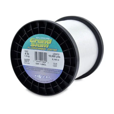 Hi Seas – Grand Slam 100% Fluorocarbon Coated Line – Clear – 1 Pound Spool
