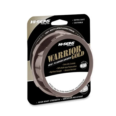 Hi Seas – Warrior Gold Fluorocarbon Line – Clear – 1000yd Filler Spool