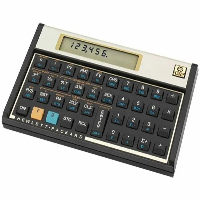 HP 12c Calculator – 120 Functions – Power OFF Memory Protection, Keystroke Programming –