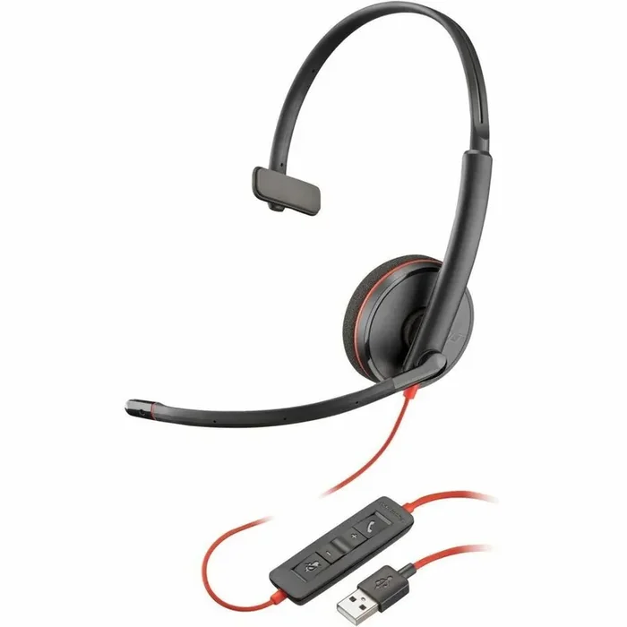 HP Blackwire C3210 Headset – Mono – USB Type A – Wired – 32 Ohm – 20 Hz – 20 kHz –