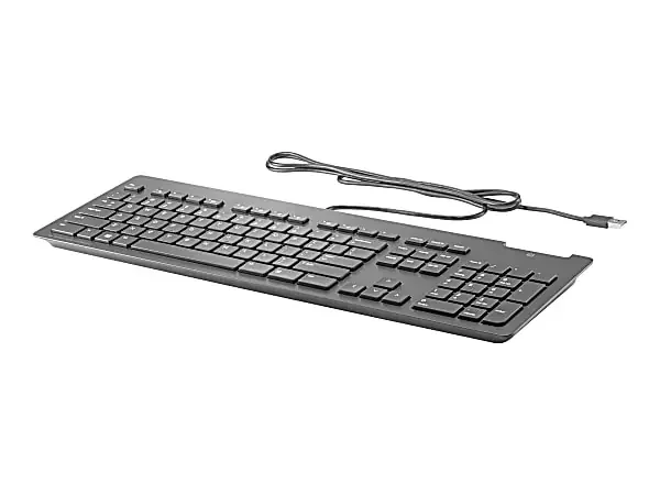 HP Business Slim – Keyboard – USB – US – black – for HP 34, Z1 G9; Elite 800 G9; Pro 260 G9, 400 G9; ProOne 440 G9; ZBook Fury 15 G8, 17 G8