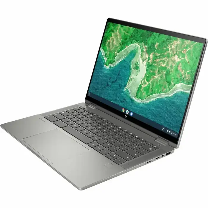 HP Chromebook x360 14c-cd0000 14c-cd0013dx 14″ Touchscreen Convertible 2 in 1 Chromebook – WUXGA – 1920 x 1200 – Intel Core i3 12th Gen i3-1215U Hexa-core (6 Core) – 8 GB Total RAM – 8 GB On-board Memory – 128 GB SSD – Mineral Silver – Refurbished
