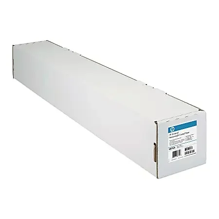HP Q1412B Universal Heavyweight Coated Wide Format Roll, 24″ x 100‘, 32 Lb