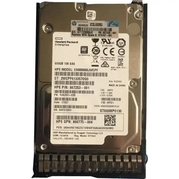 HPE 2 TB Hard Drive – 2.5″ Internal – SATA