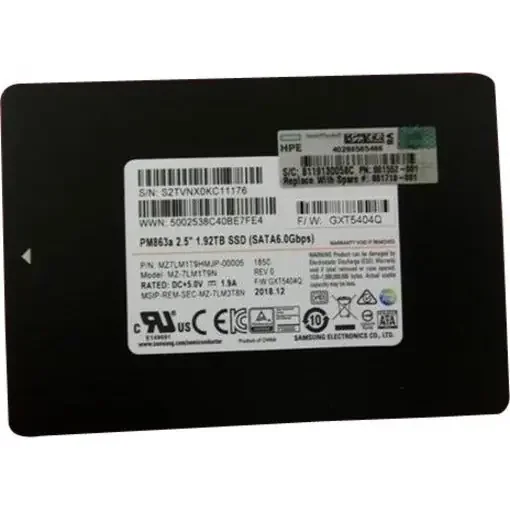 HPE 256 GB Solid State Drive – M.2 Internal – SATA (SATA/600) 881710-001