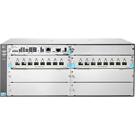 HPE 5406R 16-port SFP+ (No PSU) v3 zl2 Switch – Manageable – 10 Gigabit Ethernet – 10GBase-X – 3 Layer Supported – JL095A